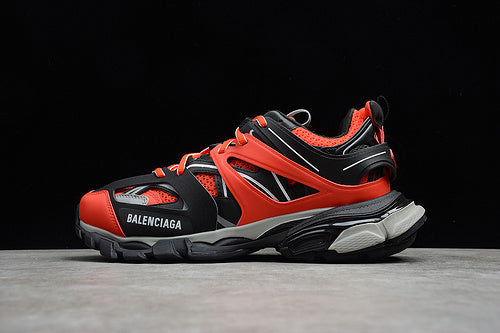 BALENCIAGA TRACK SNEAKERS BLACK/WHITE/RED-GREY