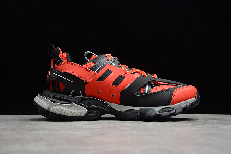 BALENCIAGA TRACK SNEAKERS BLACK/WHITE/RED-GREY