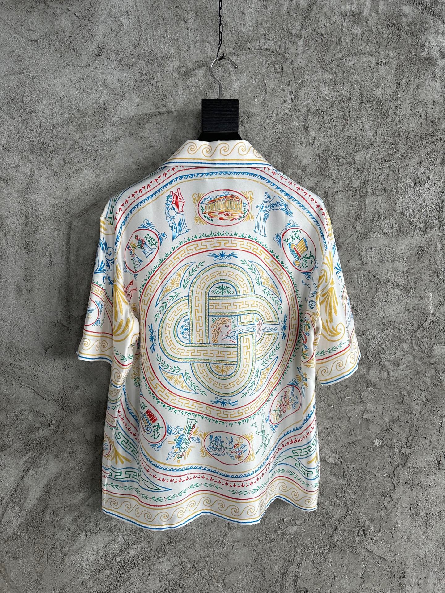 CASABLANCA Short Sleeve Real Silk Shirt